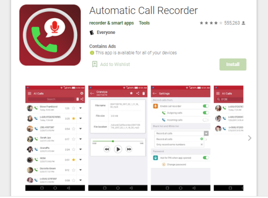 Ứng dụng Automatic Call Recorder