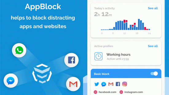 App Block giúp tập trung học tập, làm việc